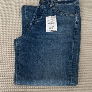 Zara Women's Straight Leg Blue Jeans